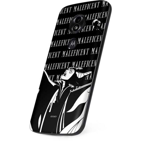Disney Villains Maleficent Black and White Moto E5 Play Skin